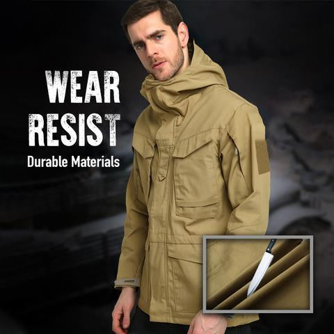 Waterproof Windbreaker Multi-Pocket Camouflage Jacket - New England Safety Supply