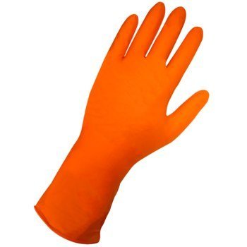 8 MIL ORANGE NITRILE GLOVES (CASE) - New England Safety Supply