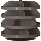 Durham 17" Diameter Rotabin Revolving Parts Storage Shelving Center 1104-95 - 4 Shelves