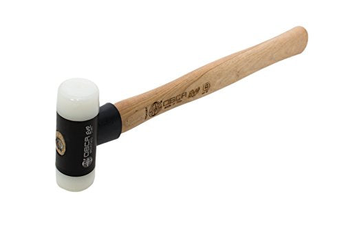 OSCA 12" EVO Soft Face Hammer with Aluminum Body, Interchangeable Nylon Tips & Hickory Handle, 8.5 oz, 095H32