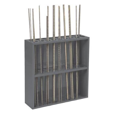 Threaded Rod Rack, 18 Holes - Durham Manufacturing