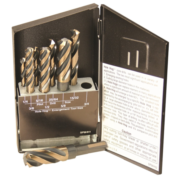 Norseman SP-8HH Hole Hog™ Super Premium 4-Flute Core 8 Piece Drill Bit Set 38880