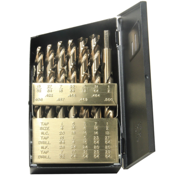 Norseman GF-29RS Jobber Length Gold-Strike™ Reduced Shank 29 Piece Drill Bit Set 40641
