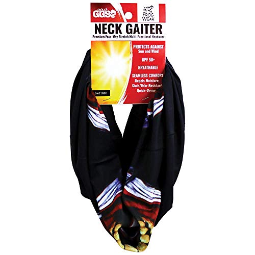 FrogWear Global Glove Multi-Function Neck Gaiter with Microfiber Cool and Dry tech; wear as face mask, Bandanna, or Neck Warmer- Jester