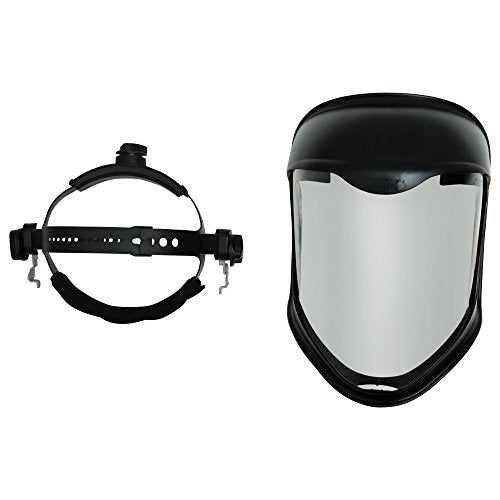 Uvex Bionic Face Shield with Clear Polycarbonate Visor and Anti-Fog/Hard Coat (S8510) - New England Safety Supply