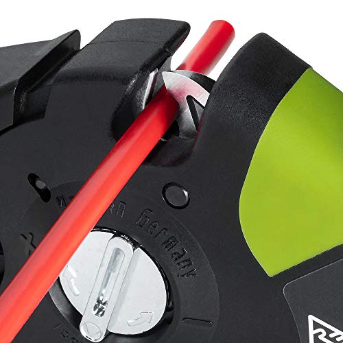 Rennsteig 707 040 MultiStrip Stripper (Adjustable Wire Stripping 0.08 – 16 mm2, Length 195 mm, Blade Change Toolless), Abisolierzange