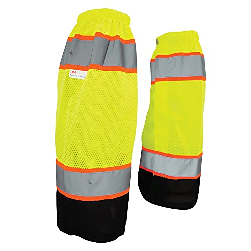 Global Glove GLO-G1- FrogWear HV- High-Visibility Mesh Polyester Leg Gaiters, Hi Vis Yellow/Green, One Size