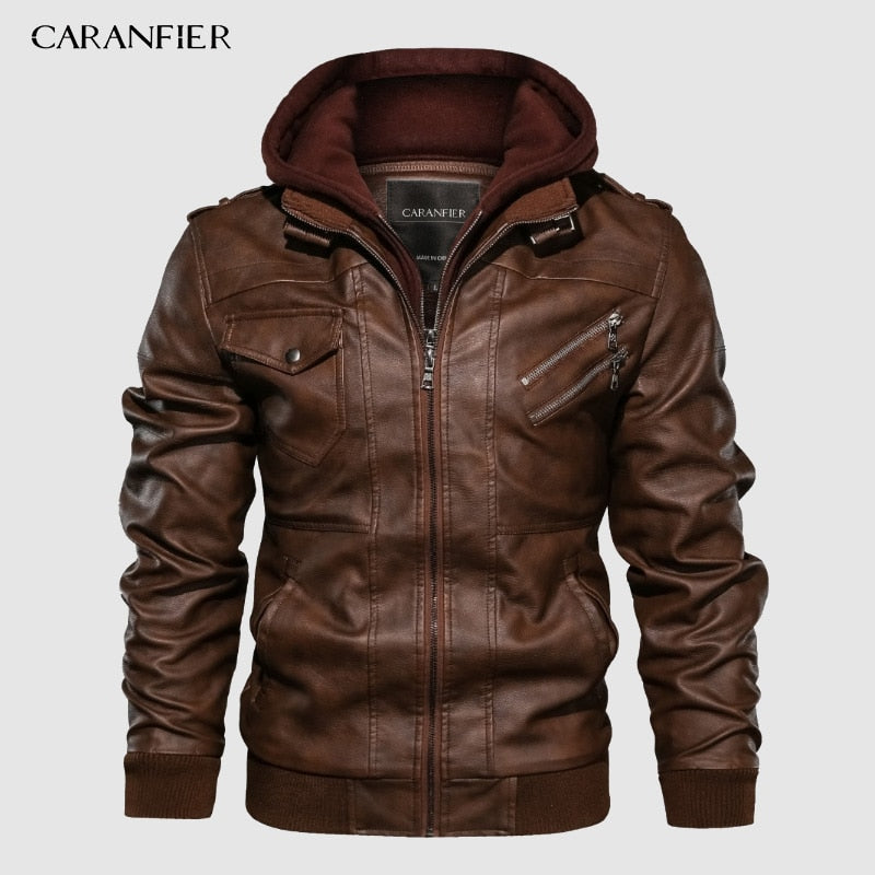 Mens PU Hooded Winter Jacket - New England Safety Supply