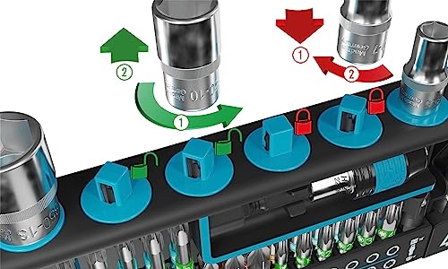 Hazet 2300SH-1 Smartholder 1/4" Socket/Bit Set, 39 Pieces