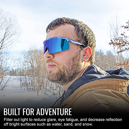 Global Glove Walleye Safety Glasses with Polarized Lens - Protective Eyewear with Performance Fog Technology for Enhanced Vision and Eye Safety