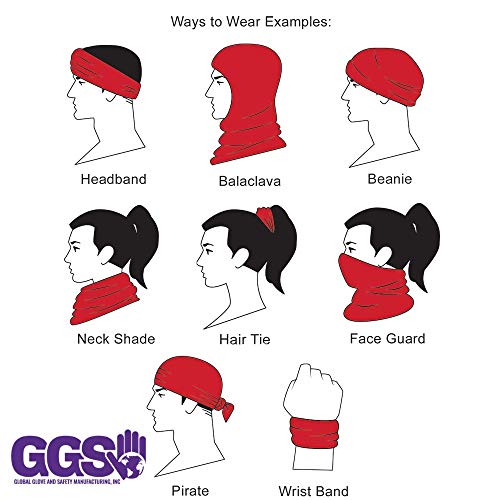 FrogWear Global Glove Multi-Function Neck Gaiter with Microfiber Cool and Dry tech; wear as face mask, Bandanna, or Neck Warmer- Jester