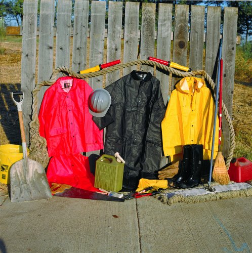 MCR Safety 200CX2 49-Inch Classic PVC/Polyester Coat with Detachable Hood, Yellow - New England Safety Supply