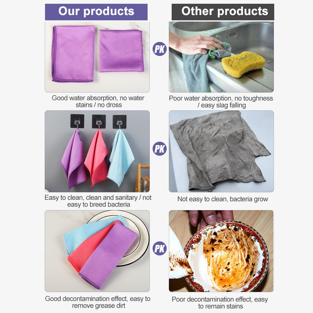 Microfiber Cleaning Cloth - New England Safety Supply