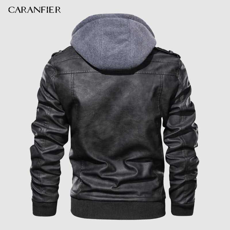 Mens PU Hooded Winter Jacket - New England Safety Supply