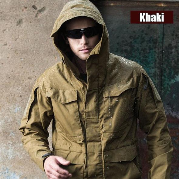 Waterproof Windbreaker Multi-Pocket Camouflage Jacket - New England Safety Supply