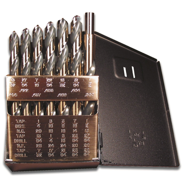 Norseman RSP-29 Jobber Length Reduced Shank 29 Piece Drill Bit Set 92100