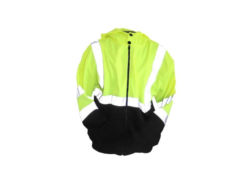 ANSI/ISEA 107-2015 CLASS 3 FRONT ZIP-UP SWEATSHIRT - New England Safety Supply