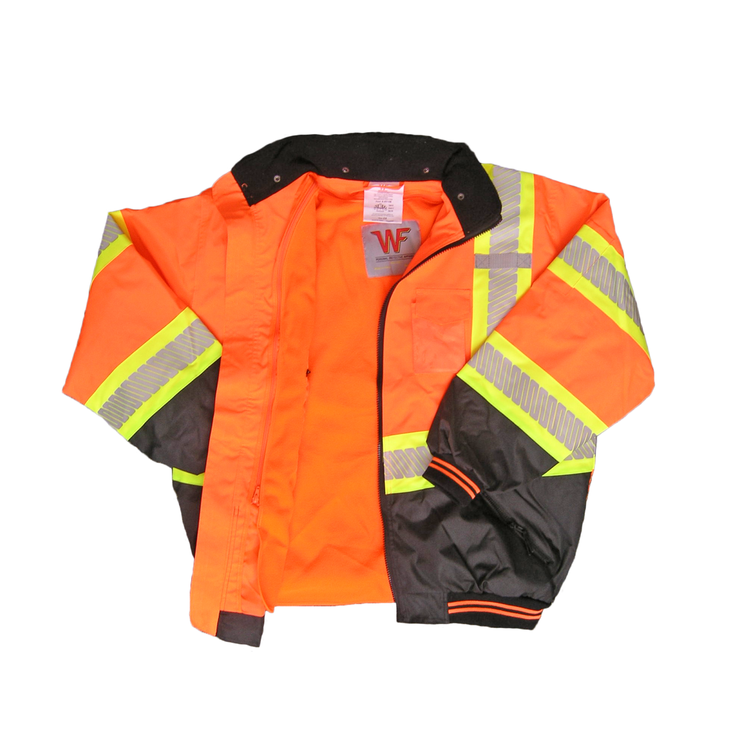 WORKFORCE DESIGNER ORANGE BOMBER JACKET WITH FLEECE LINER - New England Safety Supply