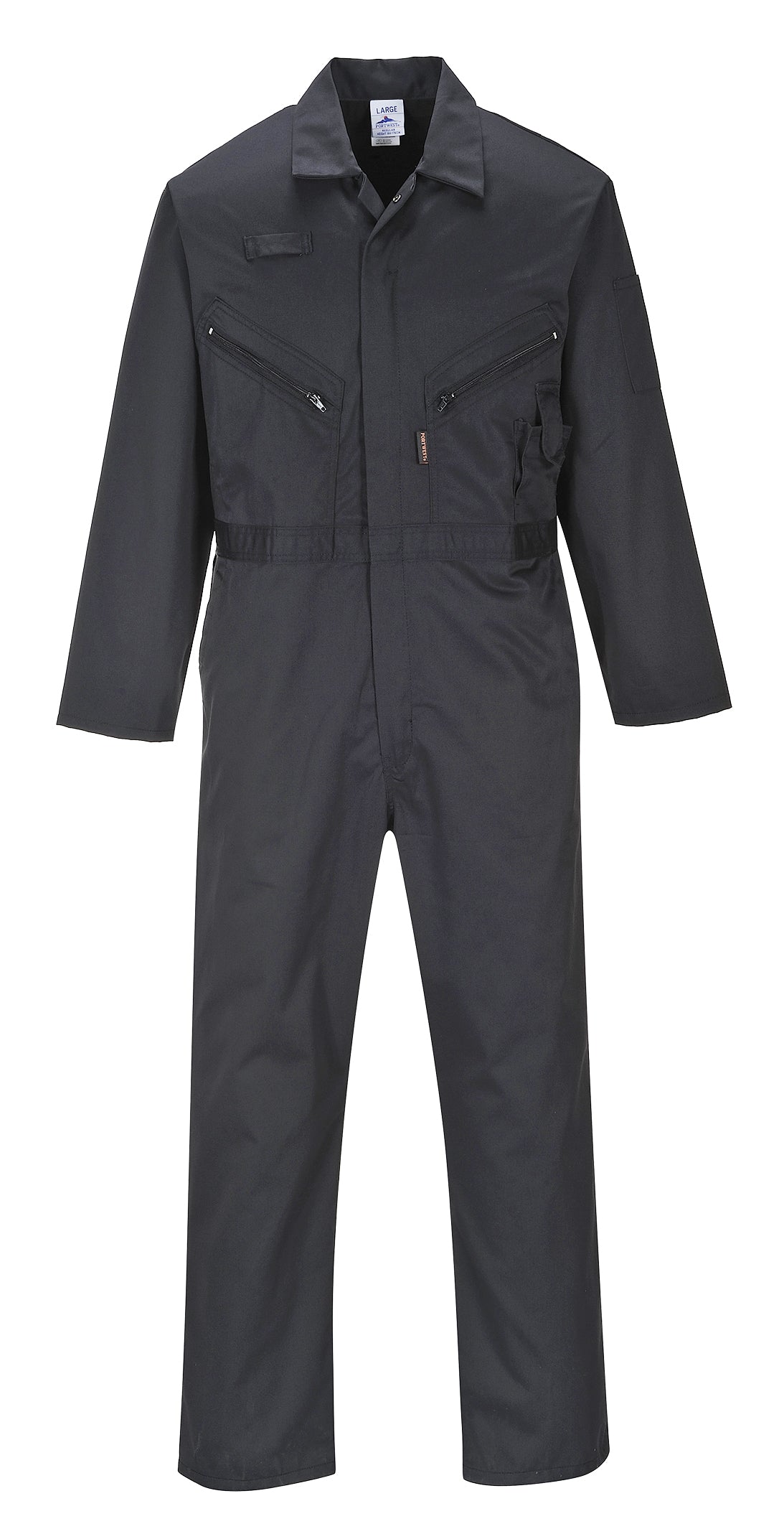 Portwest C813 Liverpool Zipper Coverall with Front Snap Closure and 2 Way Zipper - New England Safety Supply