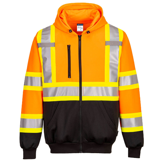 X Back Contrast Tape Hoodie - New England Safety Supply