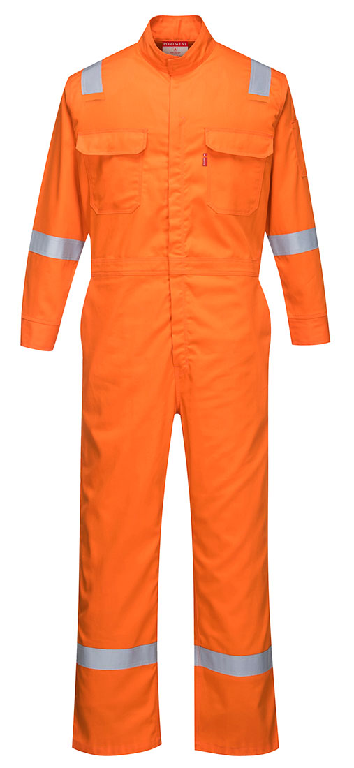 Portwest FR94 Bizflame Fire Resistant Coverall with FR Reflective Tape ASTM NFPA - New England Safety Supply
