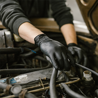 "GLOVEWORKS®" BLACK NITRILE EXAM GLOVES (CASE) - New England Safety Supply