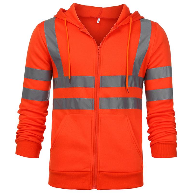 High Visibility Sweatshirt With Reflective Tape - New England Safety Supply