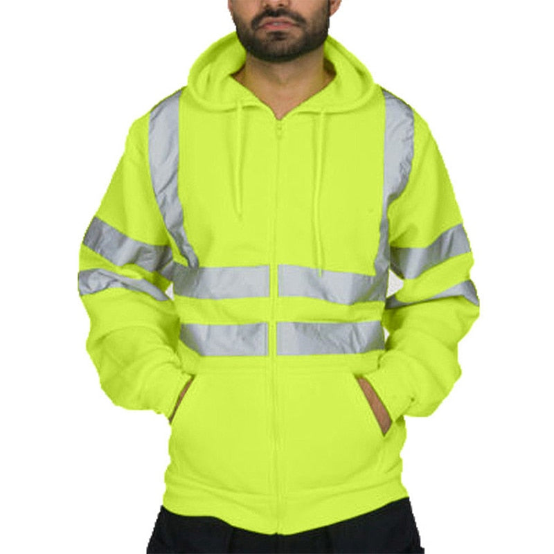 High Visibility Sweatshirt With Reflective Tape - New England Safety Supply