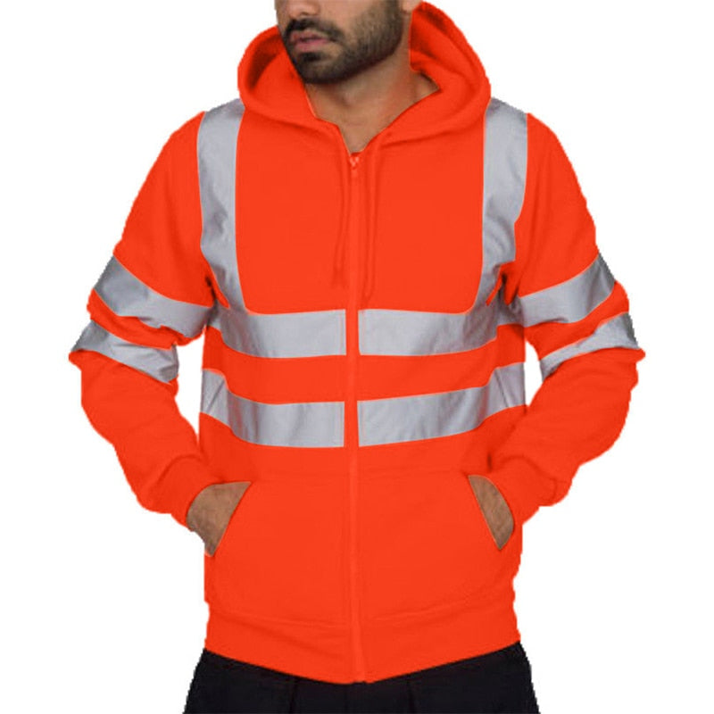 High Visibility Sweatshirt With Reflective Tape - New England Safety Supply