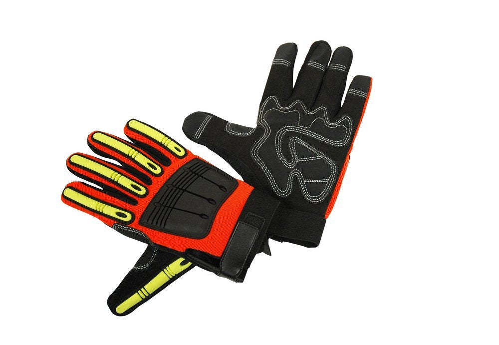 HI-VIZ MECHANIC STYLE GLOVE (CASE) - New England Safety Supply