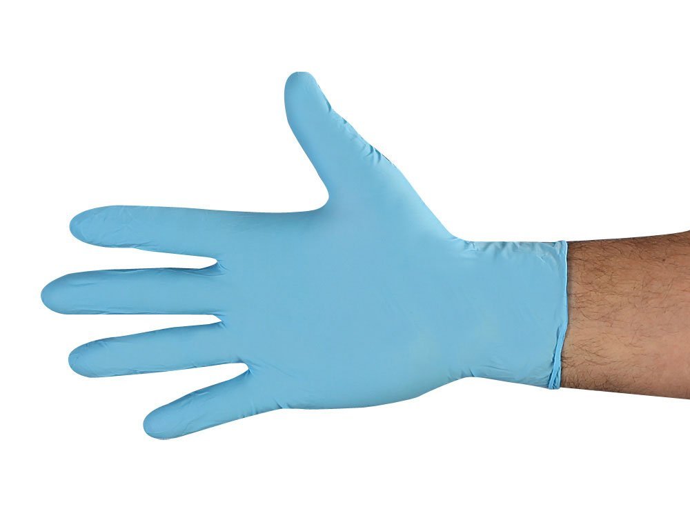 8 MIL DISPOSABLE BLUE NITRILE GLOVE (CASE) - New England Safety Supply
