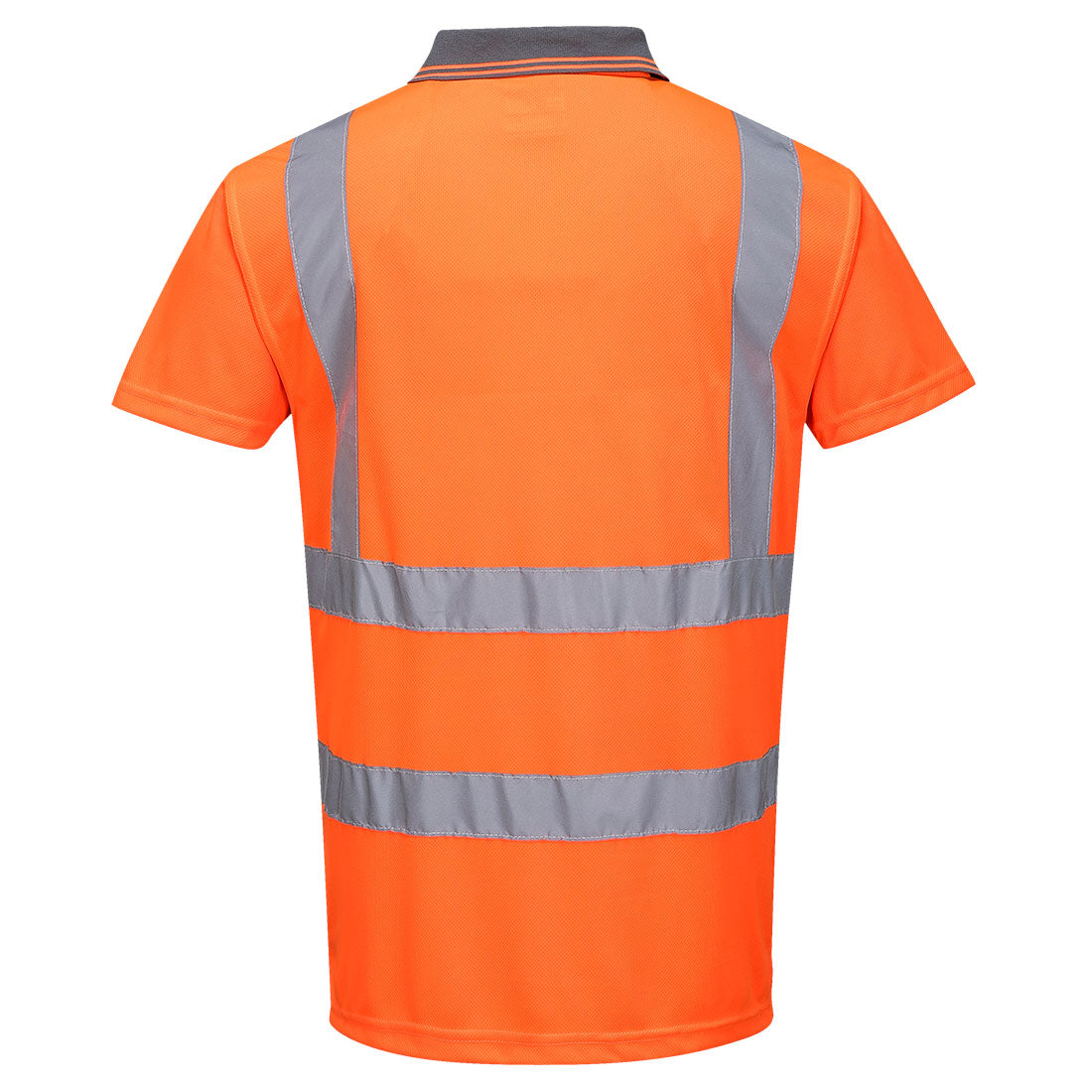 Portwest RT22 Hi-Vis Reflective Polyester Safety Work Short Sleeved Polo ANSI - New England Safety Supply