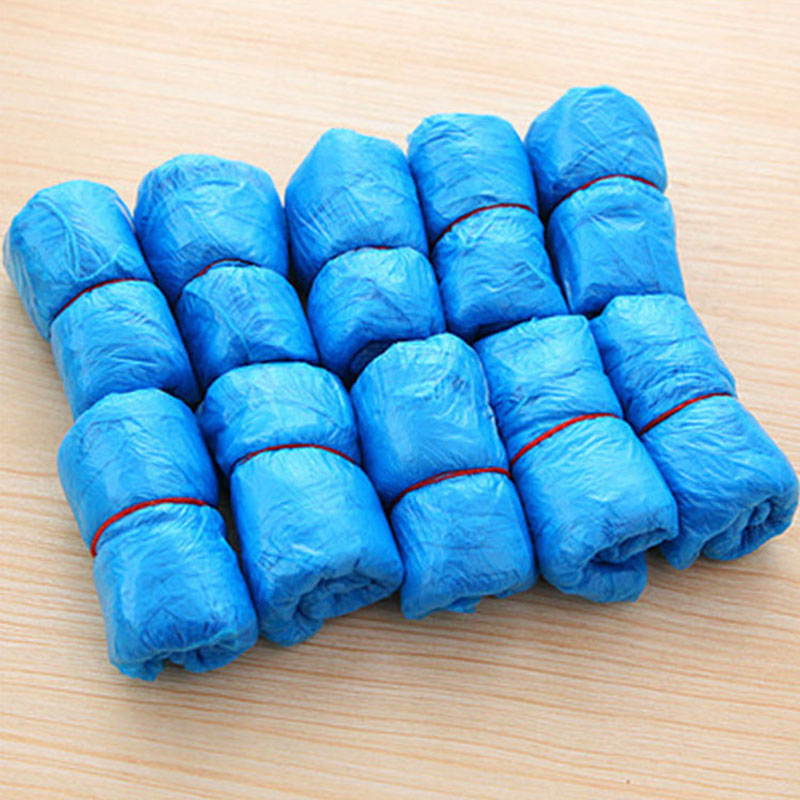 100Pcs Shoe Covers - Disposable Hygienic Boot Cover for Household, Construction, Workplace, Indoor Carpet Floor Protection - New England Safety Supply