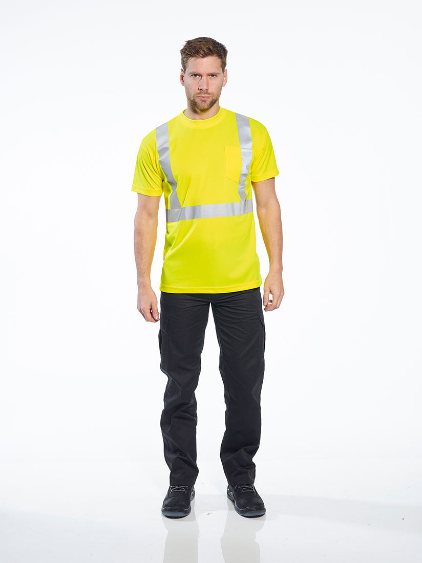 Portwest Hi-Vis Pocket T-Shirt S190 - New England Safety Supply