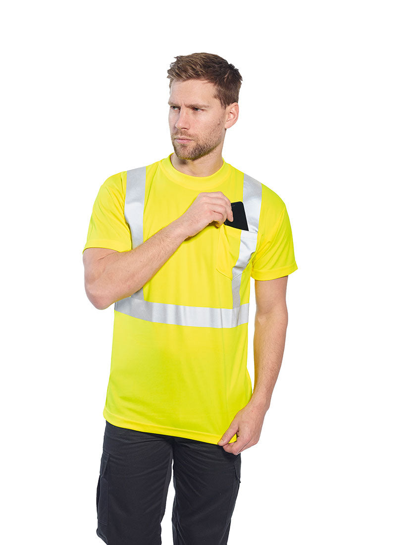 Portwest Hi-Vis Pocket T-Shirt S190 - New England Safety Supply