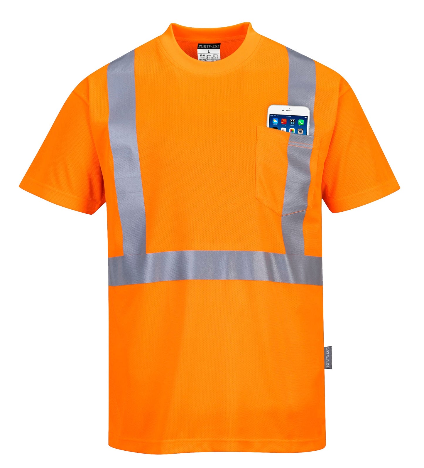 Portwest Hi-Vis Pocket T-Shirt S190 - New England Safety Supply
