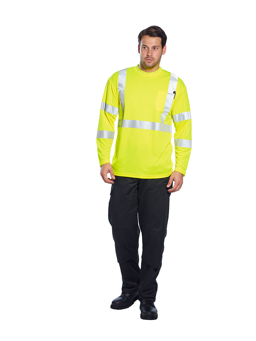Portwest Hi-Vis Long Sleeved T-Shirt S191 - New England Safety Supply
