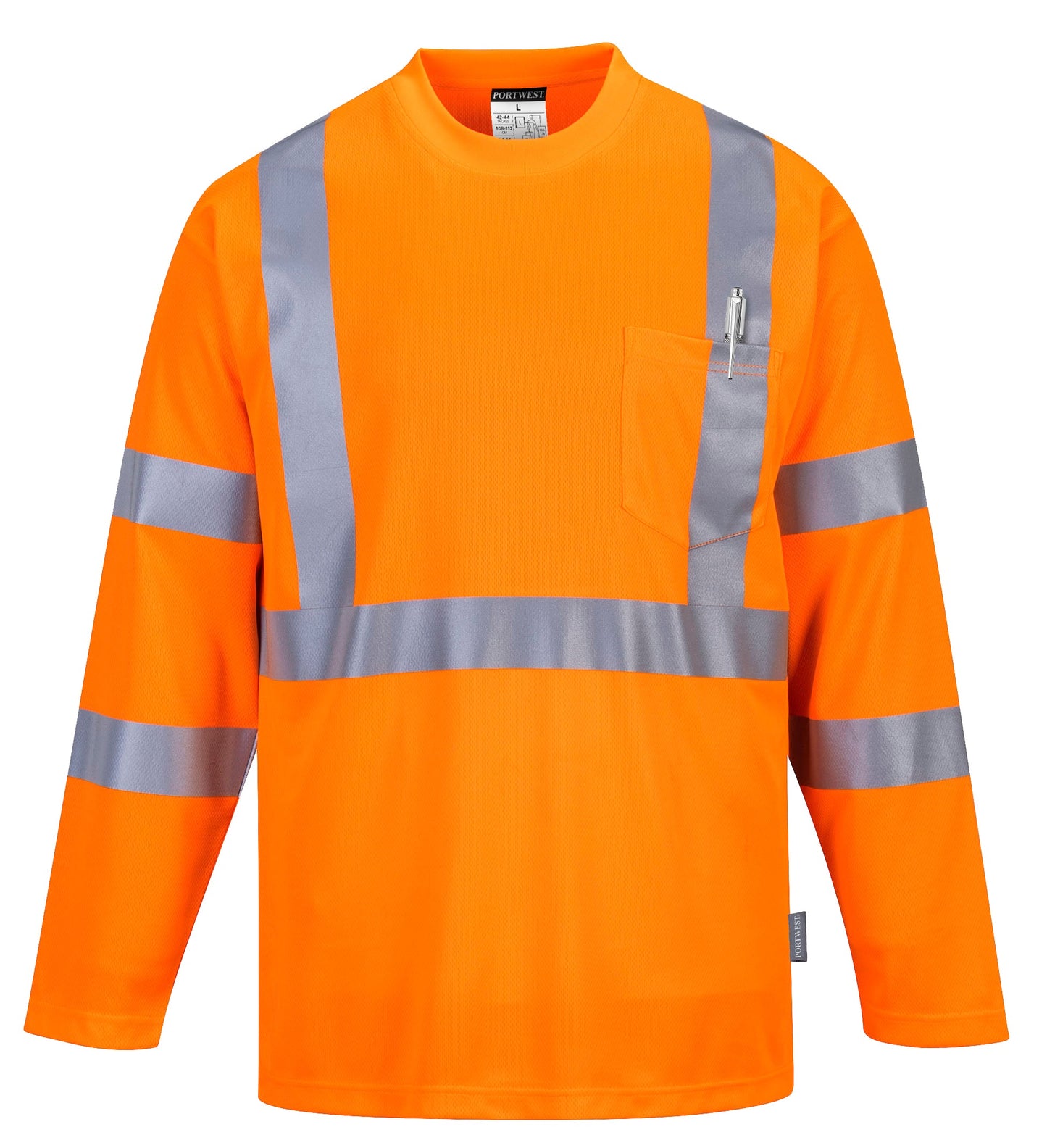 Portwest Hi-Vis Long Sleeved T-Shirt S191 - New England Safety Supply