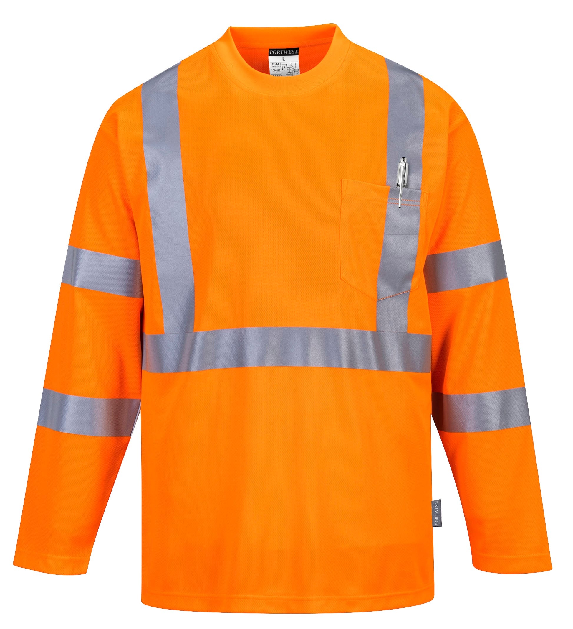 Portwest Hi-Vis Long Sleeved T-Shirt S191 - New England Safety Supply