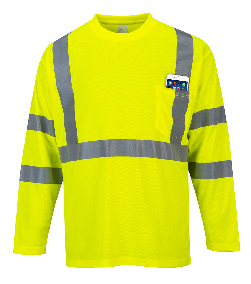 Portwest Hi-Vis Long Sleeved T-Shirt S191 - New England Safety Supply