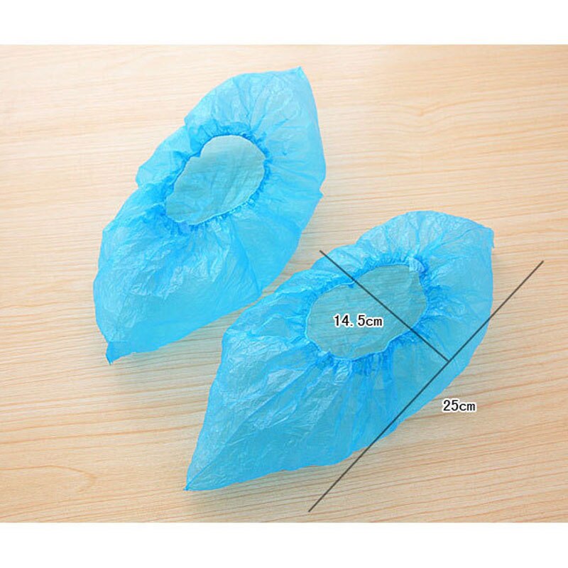 100Pcs Shoe Covers - Disposable Hygienic Boot Cover for Household, Construction, Workplace, Indoor Carpet Floor Protection - New England Safety Supply