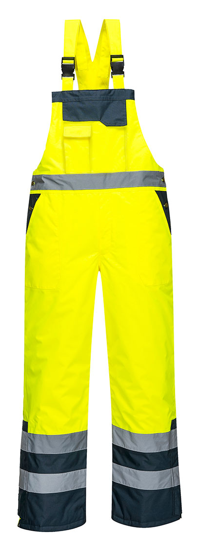 Portwest Contrast Bib and Brace Lined S489 - New England Safety Supply
