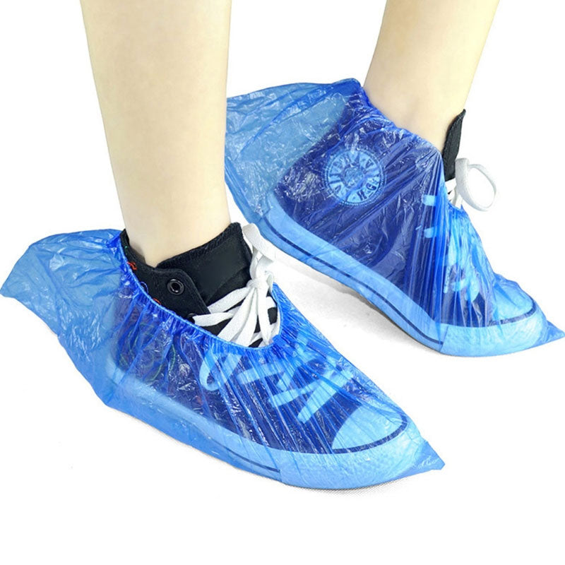 100Pcs Shoe Covers - Disposable Hygienic Boot Cover for Household, Construction, Workplace, Indoor Carpet Floor Protection - New England Safety Supply