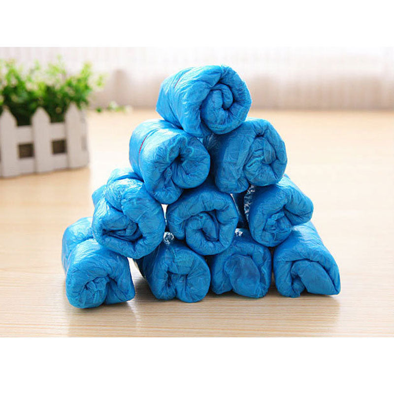 100Pcs Shoe Covers - Disposable Hygienic Boot Cover for Household, Construction, Workplace, Indoor Carpet Floor Protection - New England Safety Supply