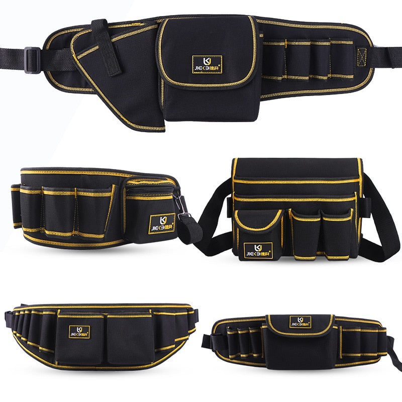 Multi Function Tools Bag Belt Bag Pouch Electrician Tools Organizer Waist - New England Safety Supply