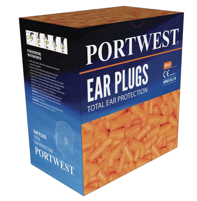 Ear Plug Dispenser Refill Pack (500 pairs) Orange - New England Safety Supply