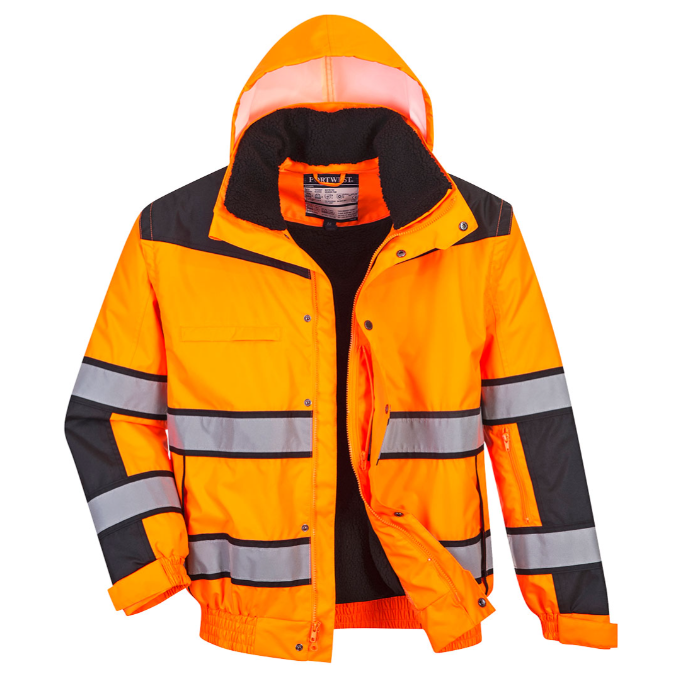 Hi-Vis Classic Bomber Jacket - New England Safety Supply