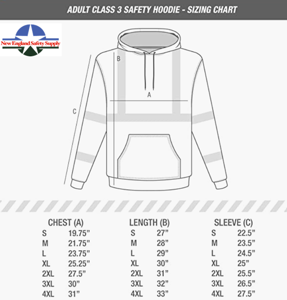 American Grit High Vis Hoodie ANSI Class 3 - New England Safety Supply