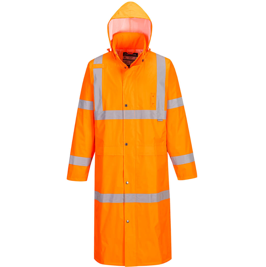 Hi-Vis Classic Rain Coat 48" - New England Safety Supply