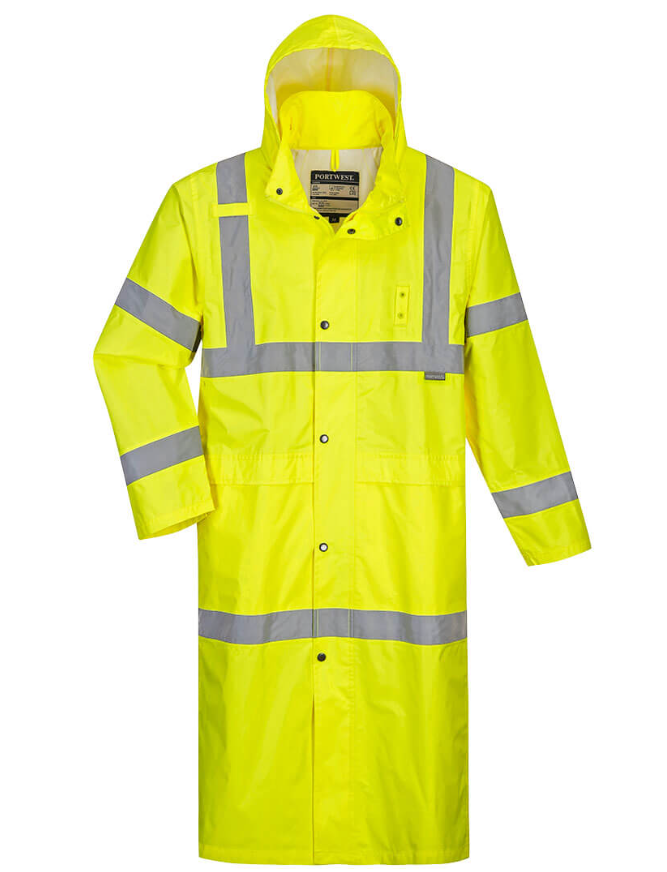 Hi-Vis Classic Rain Coat 48" - New England Safety Supply